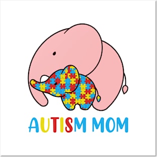 Autism Mom Autism Awareness Gift for Birthday, Mother's Day, Thanksgiving, Christmas Posters and Art